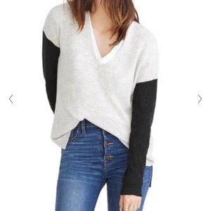 Madewell Colorblock V-Neck Pullover